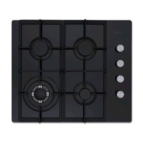 

Варочная поверхность Midea MG685TGB, газовая, 4 конфорки, 60 см, чёрная