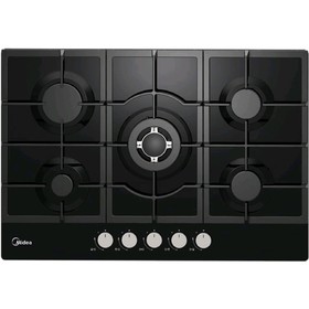 

Варочная поверхность Midea MG7560TGB, газовая, 5 конфорок, 75 см, чёрная