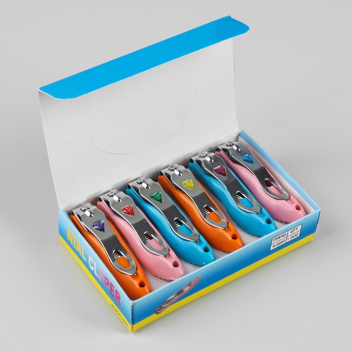 Кусачки-книпсер маникюрные, 7,5(±0,5)см, цвет МИКС