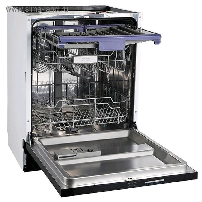 Посудомоечная машина KRONA KASKATA 60 BI, встраиваемая, класс А++, 14 комплектов, 11 л посудомоечная машина krona kamaya 60 bi встраиваемая класс а 14 комплектов 8 прог