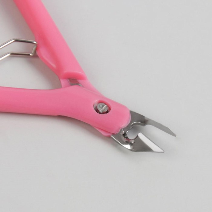 Кусачки маникюрные, одинарная пружина, 11см, рабочая область-8мм, цвет МИКС