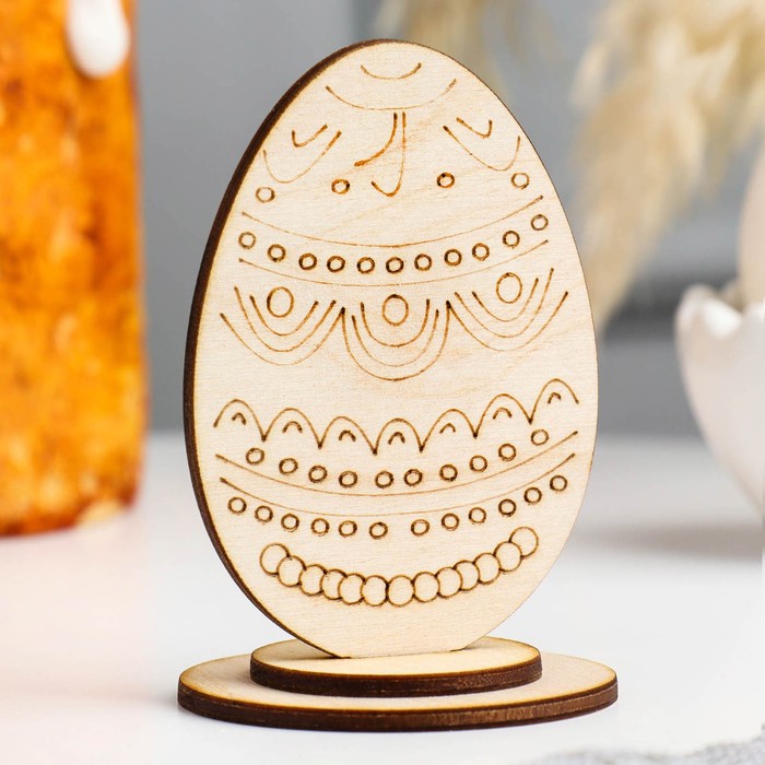 Яйцо деревянное пасхальное сувенирное Старая Русь, 96 см