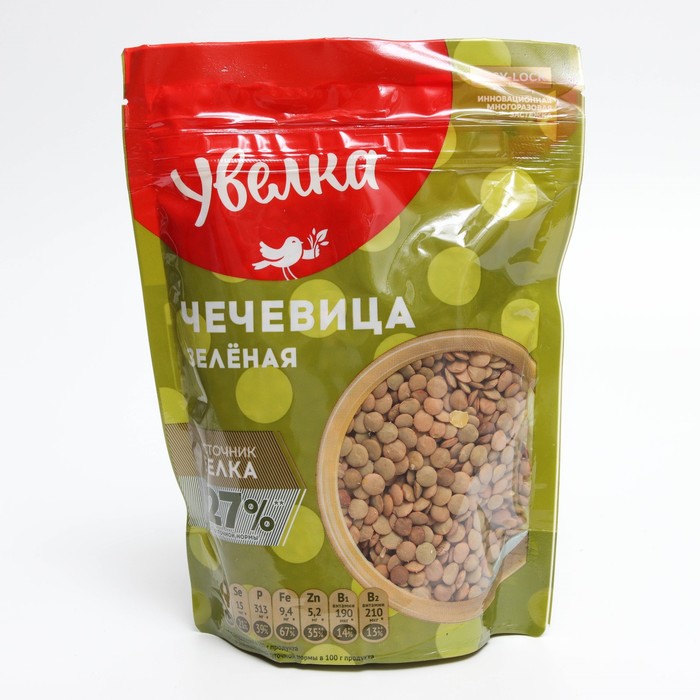 

Чечевица УВЕЛКА зеленая 450г м/у