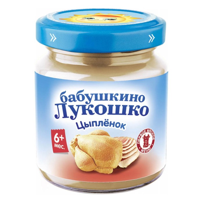 

Пюре Бабушкино лукошко цыпленок 100г ст/б