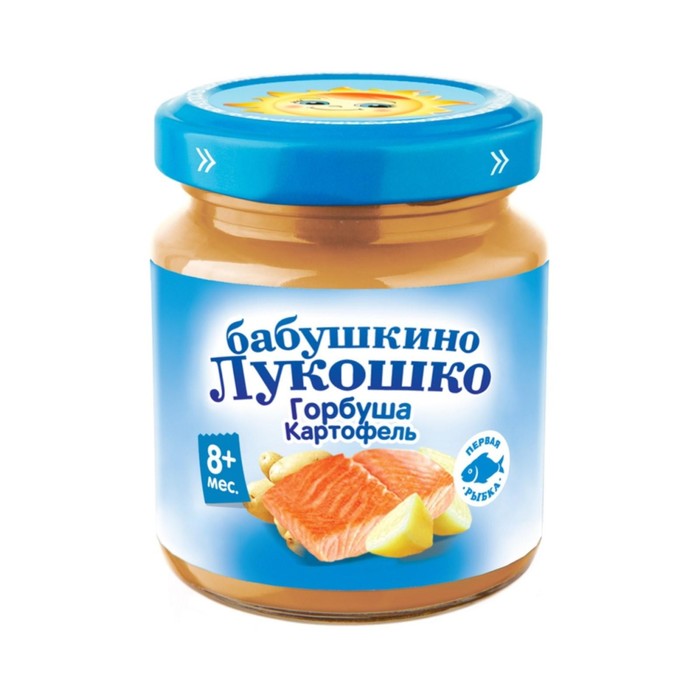 

Пюре Бабушкино лукошко горбуша/картофель 100г ст/б