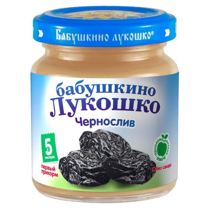 

Пюре Бабушкино лукошко чернослив 100г ст/б