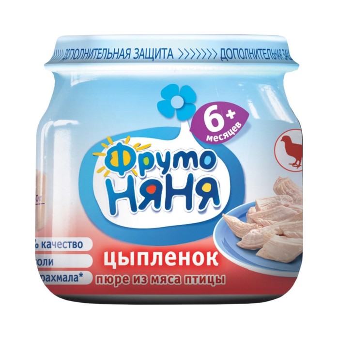 

Пюре ФРУТОНЯНЯ цыпленок 80г ст/б