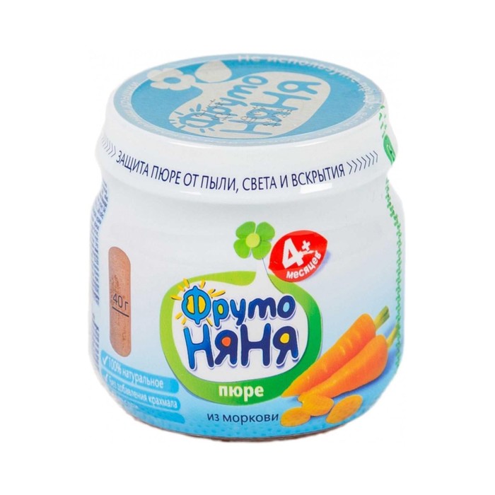 

Пюре ФРУТОНЯНЯ из моркови 80г ст/б