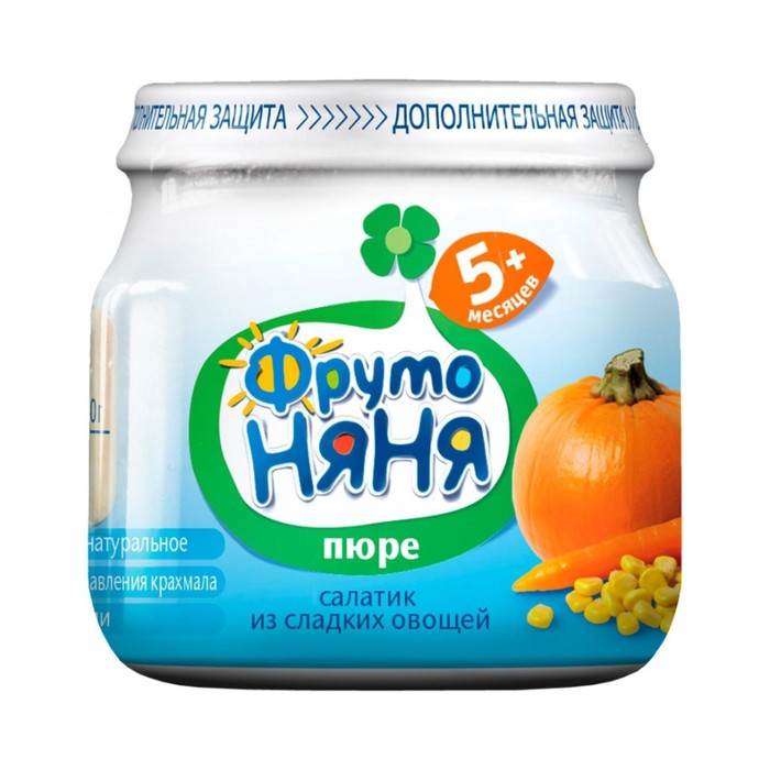 

Пюре ФРУТОНЯНЯ кукуруза/тыква/морковь 80г ст/б