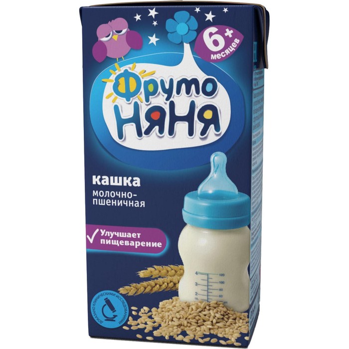 

Кашка ФРУТОНЯНЯ молочная пшеничная 0,2л т/п