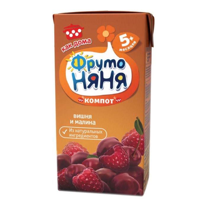 

Компот ФРУТОНЯНЯ вишня/малина 0,2л