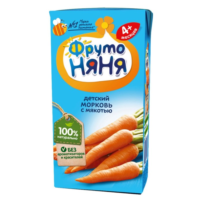 

Нектар ФРУТОНЯНЯ морковь с мякотью 0,2л