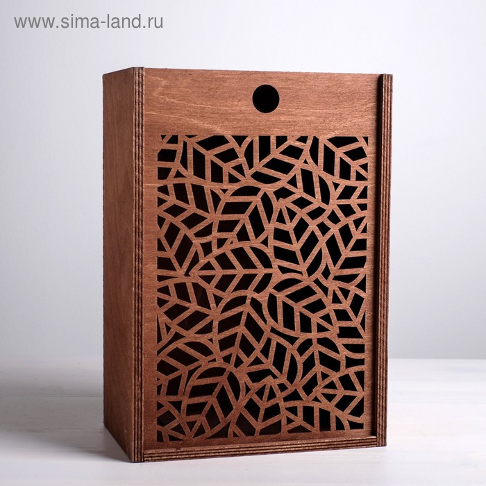 фото Ящик подарочный деревянный «для тебя», 20 × 30 × 12 см дарите счастье