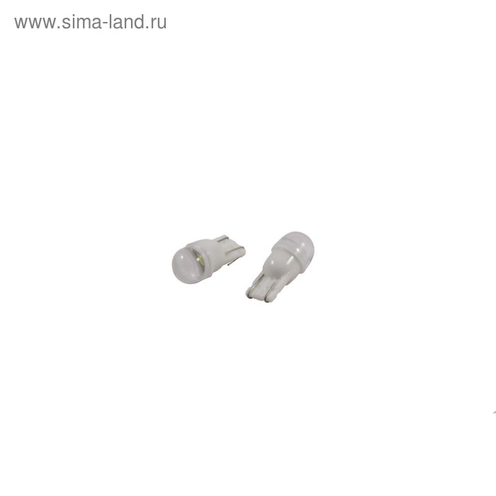 фото Лампа светодиодная т10 (w2,1-9,5d) белая, 1 smd 3030 фарфор crm 12в