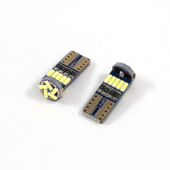 

Лампа светодиодная Т10 (W2,1-9,5d) белая, 15 SMD 4014, 12В