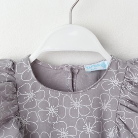 

Платье для девочки KAFTAN "Цветы" р.30 (98-104), серый