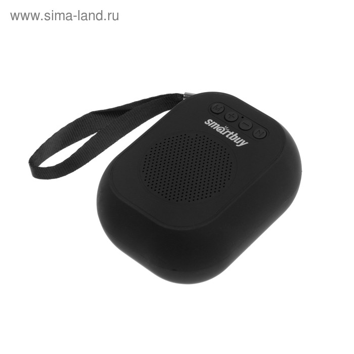 Портативная колонка Smartbuy BLOOM, 3 Вт, Bluetooth, MP3, FM-радио, чёрная