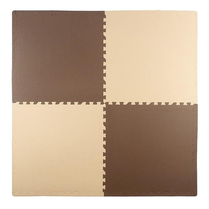 Мягкий пол универсальный 60 × 60, цвет бежево-коричневый