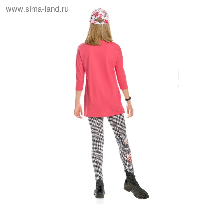 

Комплект из туники и лосин для девочек, рост 146 см, цвет красный