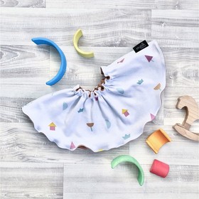 

Двусторонний нагрудник Mjölk Basic «Игрушки»