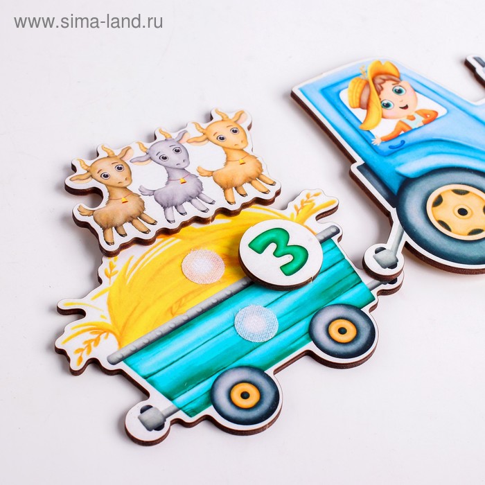 

Липучка «Трактор с животными»