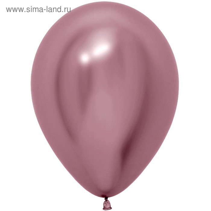 фото Шар латексный 12" reflex, розовый, хром, набор 50 шт. sempertex