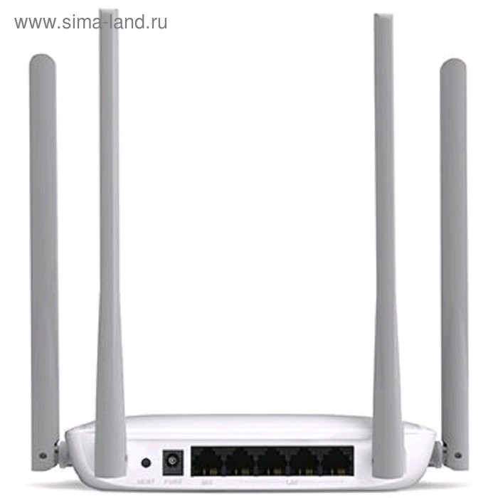 фото Wi-fi роутер беспроводной mercusys mw325r n300, 10/100 мбит, белый