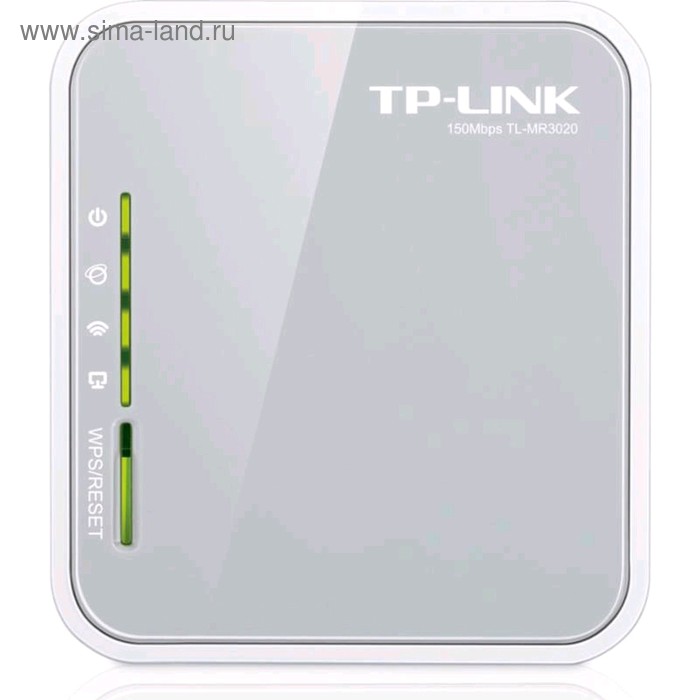 Маршрутизатор беспроводной TP-Link TL-MR3020 N300, 10/100 Мбит, 4G ready, белый