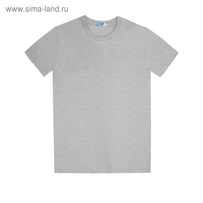 Футболка мужская, размер 52, цвет серый меланж футболка мужская размер m цвет серый меланж