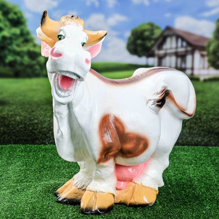 

Садовая фигура "Корова" коричневая, 56х55см