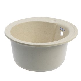 

Мойка кухонная из камня GRANMILL 19, d=440 мм, глубина 18 см, бежевая