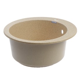 

Мойка кухонная из камня GRANMILL 21, d=510 мм, глубина 20 см, песочная