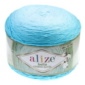 

Пряжа "Bella Ombre Batik" 100% хлопок 250гр/900м (7409 бирюзовый)