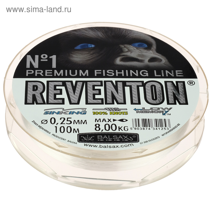 фото Леска balsax reventon transparent 0,25, 100 м