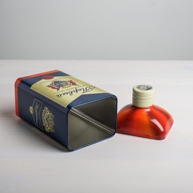 

Коробка жестяная в форме бутылки "Первый", 22 см × 7,2 см × 9,5 см