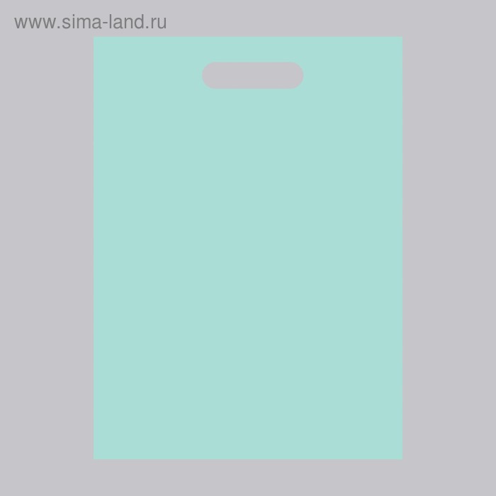 

Пакет полиэтиленовый, с вырубной ручкой, зеленый, 34 х 45, 50 мкм