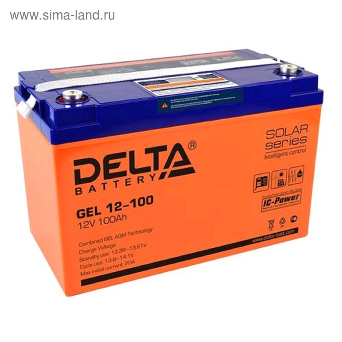 фото Аккумуляторная батарея delta gel 12-100, 12 в, 100 а/ч