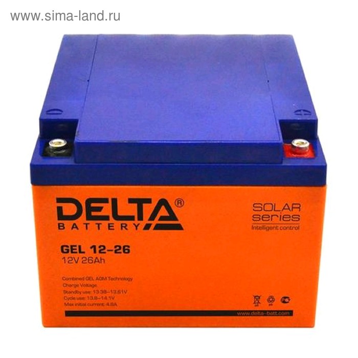 фото Аккумуляторная батарея delta gel 12-26, 12 в, 26 а/ч