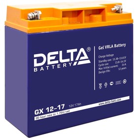 

Аккумуляторная батарея Delta GX 12-17, 12 В, 17 А/ч