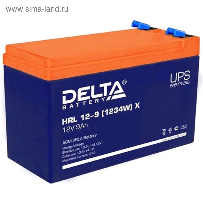 фото Аккумуляторная батарея delta hrl 12-9 x, 12 в, 9 а/ч