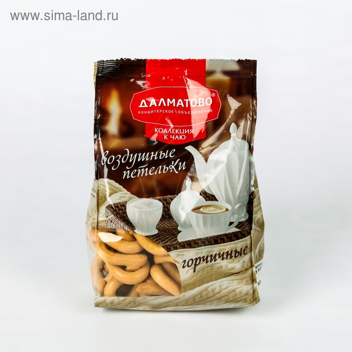 Петельки воздушные горчичные Далматово, 250 г