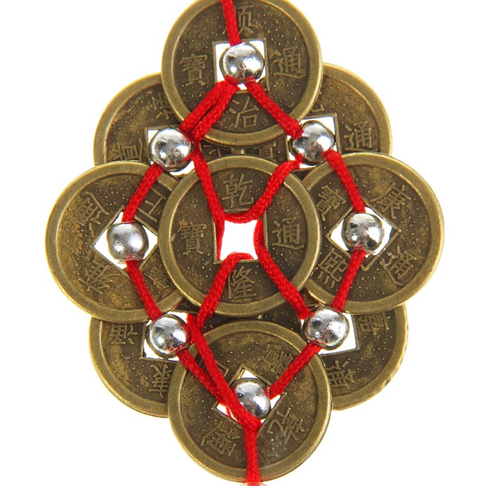 Подвеска с кисточкой, 10 монет