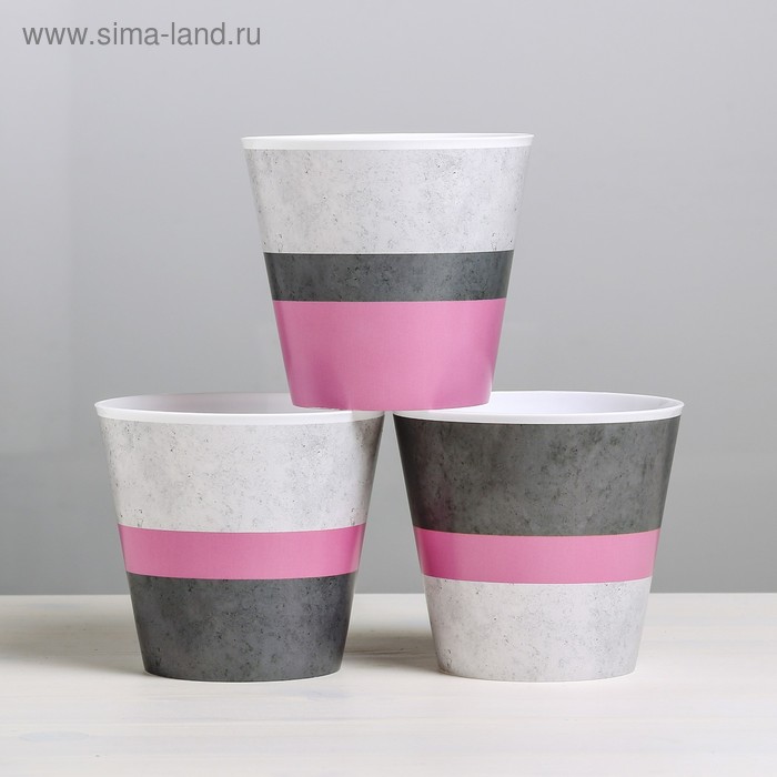 

Набор кашпо 3 в 1 «Лофт», 0,8 л, 11 х 12 см