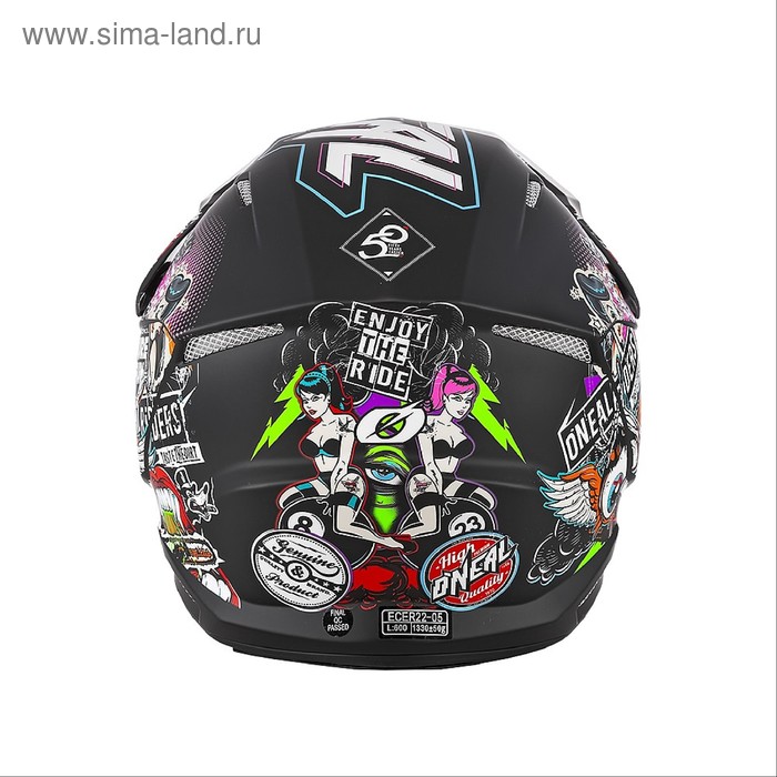 

Шлем кроссовый 3SERIES CRANK 2.0, глянец, красный, зелёный, S