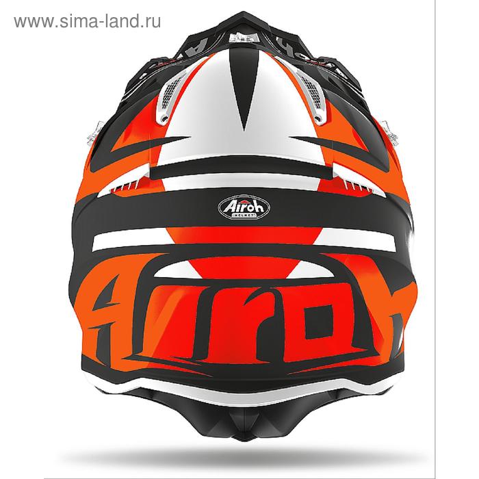 фото Шлем кроссовый aviator ace, матовый, размер xl, оранжевый, чёрный airoh