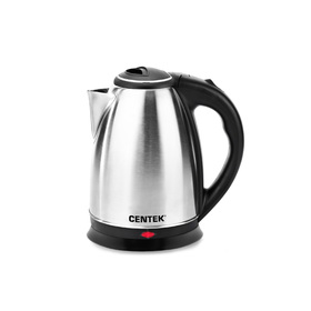 

УЦЕНКА Чайник электрический Centek CT-0035, металл, 1.5 л, 2000 Вт, серебристый