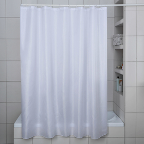 Штора для ванной комнаты «Бриллиант», 180×180 см, полиэстер, цвет белый Ош