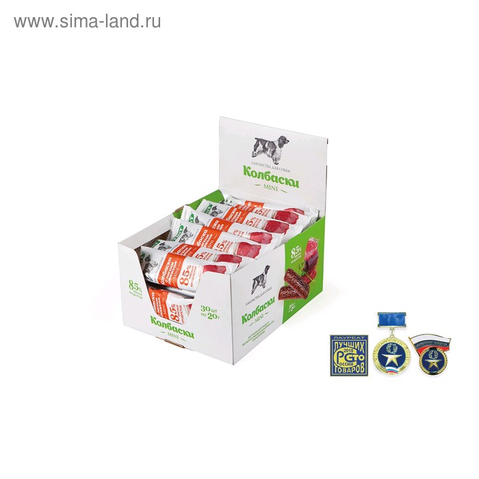 

Колбаска Titbit с легким говяжьим mini, 20 г