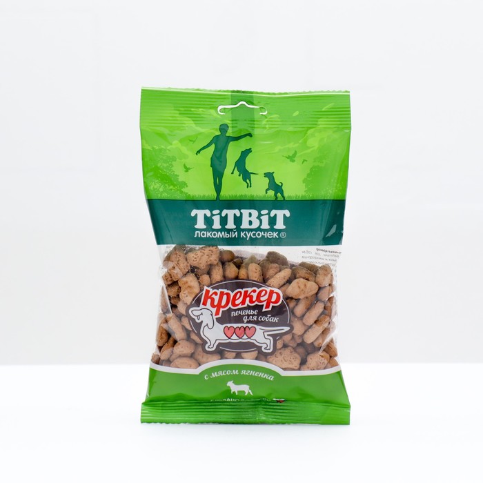 Крекер TitBit для собак, с мясом ягненка, 100 г титбит 13847 крекер с мясом утки 250 гр