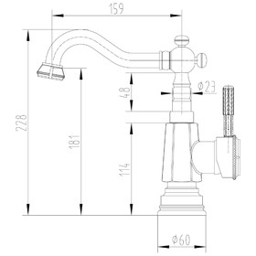 

Смеситель для кухни Lemark Jasmine LM6604ORB, с поворотным изливом, цвет черная бронза